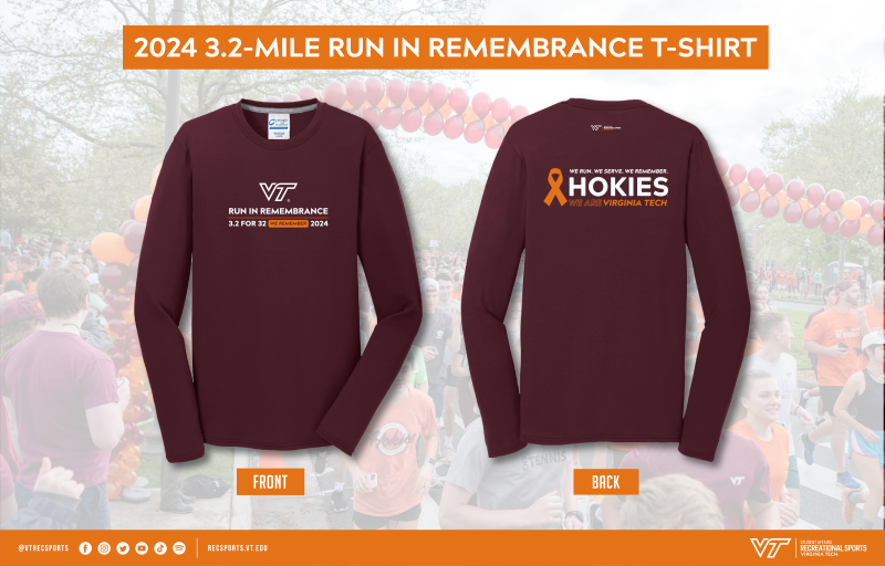 2024 3.2-mile Run in Remembrance T-shirt Mockup